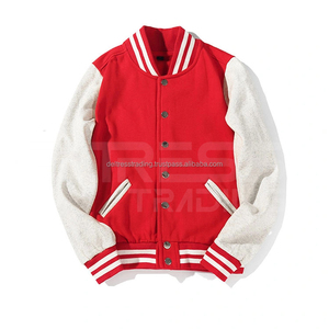 Chaquetas universitarias de mezcla de lana para hombre Precios de temporada de invierno teñidos lisos con cuello levantado informal de la más alta calidad - Product Image 5