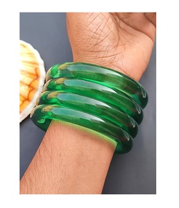 Pulseras de Resina Epoxi Gruesas, Brazalete Acrílico Unisex, Diseño Cuadrado Personalizado de Alta Calidad, Estilo Vintage, Sin Níquel ni Plomo, para Fiestas - Product Image 1