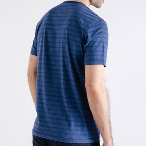 T-shirt décontracté streetwear pour homme, coupe classique, texture délavée personnalisée, 100% coton, manches courtes, respirant, tissu 200g, vente en gros - Product Image 5