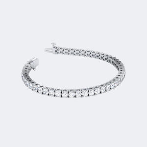 Bracelet tennis en diamants ronds sertis à griffes 9.27CTW - Product Image 5