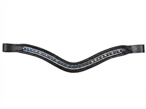 ที่คาดผมม้าประดับคริสตัล 2 แถว พร้อมกระดุมแป๊กสำหรับขี่ม้า - Product Image 1