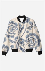 Chaqueta Bomber de Satén Personalizada de Invierno, Estilo Vintage, con Estampado Completo, Lavado Ácido, Apliques Bordados, Resistente al Viento y Transpirable - Product Image 4