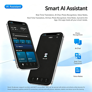 แว่นตาอัจฉริยะ AI พร้อมกล้องวิดีโอในตัว 8MP ผู้ช่วยเสียง AI สำหรับบันทึกวิดีโอ ถ่ายภาพ และแปลภาษาแบบเรียลไทม์ - Product Image 1