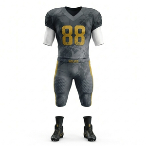 Uniforme de Fútbol Americano Personalizable con Estampado, Hecho de Poliéster, Nuevo Diseño 2026, Transpirable, de Secado Rápido, Manga Corta - Product Image 1