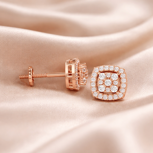 0.60 TCW Round Diamond Stud <b>Earrings</b> | 14K Gold Screw <b>Back</b> <b>Earrings</b> GH Color I1 Clarity | Luxury Fine Jewelry Gift for Women - Product Image 5