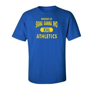 T-shirt unisexe en coton à col rond et manches courtes Sigma Gamma Rho Athletics – Vêtements de sport décontractés pour sororité grecque – Personnalisable - Product Image 2