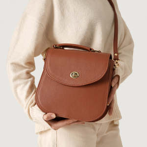 Elegante Bolso Bandolera de Cuero Marrón para Mujer, de Alta Calidad, con Asa Superior, Diseño Minimalista, para Todas las Temporadas - Product Image 5
