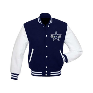 Veste universitaire des Cowboys pour hommes | Veste de football américain Dallas Varsity pour hommes - Product Image 1