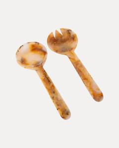 SALAD STYLE HANDMADE RESIN SALAD <b>SPOON</b> Servers Decorative <b>Serving</b> <b>Spoons</b> Set Salad Mixing Dinner Fork <b>Spoon</b> Handle Salad - Product Image 6