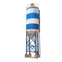 Zeyu 13.5m 50 Ton Q235 Mini Portatif Endüstriyel Çimento Silosu Çelik Uçucu Kül Civatalı Çimento Tozu Silosu PLC'li