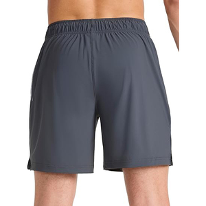 Pantalones Cortos Deportivos de Poliéster con Acabado Mate para Hombre, Tela Antibrillo, para Correr, Entrenamiento, Baloncesto, Estilo Casual, Sutil y Elegante - Product Image 2