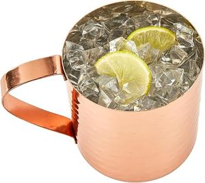 SALEEM INTERNATIONAL Luxury Copper Wine Glass BPA Free Hammered Finish with Comfortable Handle <b>Beer</b> Whiskey Bar Accessories - Product Image 5