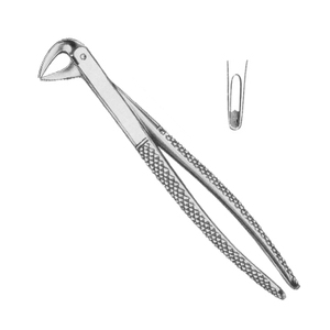 Pinzas de Extracción de Raíces Dentales Superiores de Acero Inoxidable de Alta Calidad con Agarre Ergonómico, Certificación CE, Fuente de Alimentación Manual - Product Image 4