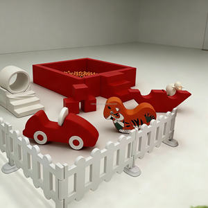 Piscina di Palline Morbide Rossa, Area Giochi per Bambini, Parco Giochi Commerciale per Interni ed Esterni, Attrezzatura per Caffè e Divertimento - Product Image 4