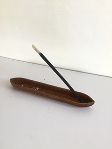 Porte-encens en bois minimaliste de qualité supérieure, plateau brûleur de bois pour l'aromathérapie, la méditation et la relaxation - Product Image 5