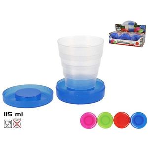 Tazza Pieghevole 115 Ml in Plastica Colori Assortiti per Bevande - Product Image 1