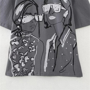 เสื้อยืดผ้านิ่มยืดได้สำหรับผู้หญิงเสื้อยืดลำลองสวมใส่สบายเหมาะสำหรับการเดินทางและพักผ่อนที่บ้าน - Product Image 4