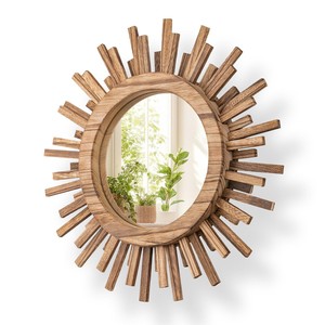 Acacia Wood wooden wall <b>mirrors</b> and <b>mirror</b> frames OEM Custom Wholesale | Aqdus Saleem India - Product Image 1