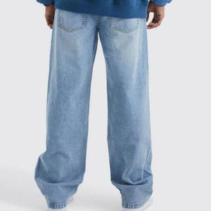 Pantalones Vaqueros de Mezclilla para Hombre, Estilo Boot Cut, Oversize, con Técnica de Lavado, Edición Premium, Moda Outdoor, ¡Gran Venta! - Product Image 3