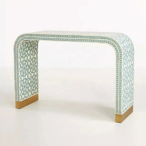 Juego de muebles de dos tamaños para sala de estar, consola de Color Beige, mesas, mopa, café y mesa final, OEM, muebles de Hotel, mesa lateral - Product Image 3