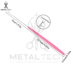 Multicolor Hair Extension Micro Ring Pulling <b>Needle</b> Latch Hook <b>Threader</b> Set Professional Salon Weaving Fitting Hardware - Product Image 4