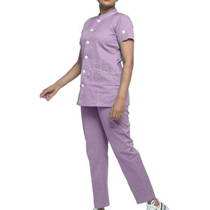 ชุดยูนิฟอร์มพยาบาลสั่งทำสีได้ตามต้องการ ผ้าเนื้อนุ่ม ทนทาน คุณภาพสูง พร้อมปักโลโก้ตามสั่ง - Product Image 3