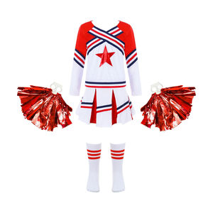 Uniforme de cheerleading OEM à étiquette privée, logo personnalisé, tissu respirant, ajustement sécurisé, extensible, polyester, spandex, vêtements d'entraînement - Product Image 1