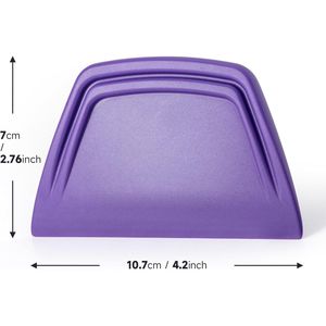 Set di 2 Raschietti Angolati in TPU PPF Viola per Applicazione Senza Bolle di Vernice e Pellicole per Finestrini Auto - Product Image 2