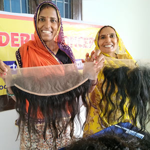 100% vierge crue meilleure qualité cuticule naturelle alignée 13*4 extensions de cheveux humains du temple indien droites frontales - Product Image 6