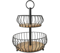 Panier de rangement en métal pour la maison, couleur personnalisable, écologique, moderne, pour fruits, avec poignées