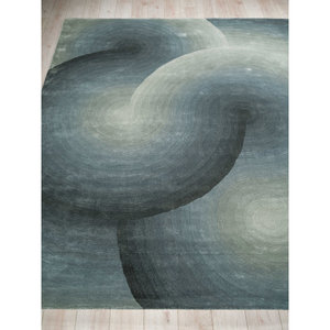 พรมปูพื้นสีเขียวทะเลทำด้วยมือผ้าไหมไม้ไผ่เป้าตกแต่งเจ้าของบ้าน - Product Image 2