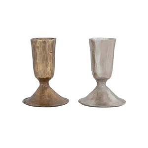 Porte-bougie en fer forgé noir de style antique, support décoratif vintage pour la décoration de la maison, des mariages et des fêtes - Product Image 1