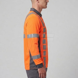 Chemises polo professionnelles à manches longues, uniformes de travail, hauts à col, vêtements de travail pour les équipes d'entreprise, les services et l'usage en extérieur - Product Image 6