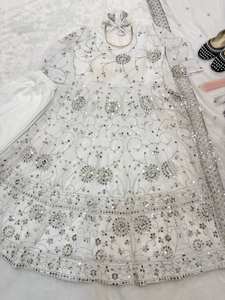 Vestido Étnico para Mujer, Marca Manufacturer, con Forro Interior de Microalgodón, Traje Anarkali con Leggings Churidar, Talla Grande, Atuendo Tradicional - Product Image 6