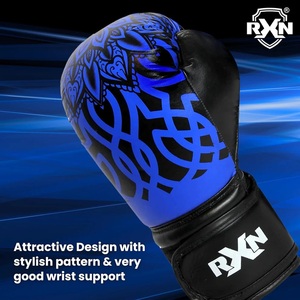 Gants de boxe en cuir véritable RXN Storm - (BG-22) - Product Image 3