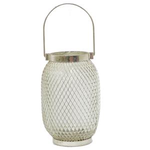 Lanterne de bougie métallique antique suspendue, en fer décolorée, grande taille, décorative, pour mariage, noël - Product Image 4