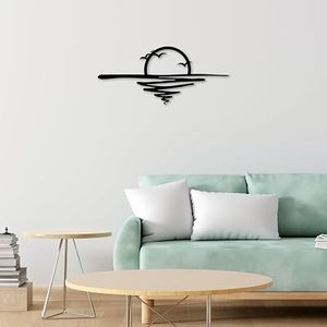 Art mural minimaliste en métal, design d'oiseaux, découpe au laser, panneau décoratif, forme irrégulière, œuvre d'art faite à la main - Product Image 5