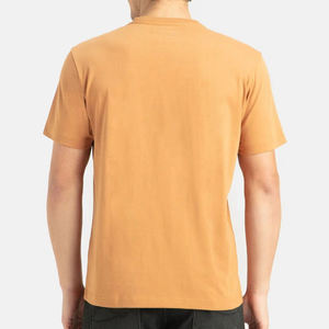 T-shirt à manches courtes col rond pour homme, couleur unie, coupe classique, tricoté, 100% coton jersey - Product Image 4