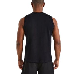<b>Mens</b> Black Sleeveless Tank Top Crew Neck Gym Workout Shirt Athletic Fitness Training Sportswear Casual Activewear <b>Running</b> <b>Vest</b> - Product Image 6