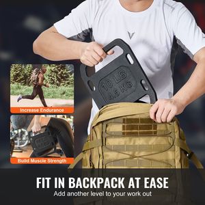 Pesi Regolabili in Acciaio per Rucking, Coppia da 10 Libbre (25 kg), Piastre Ponderate per Rucking - Product Image 5