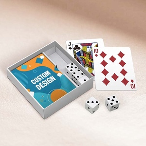 Custom Paper Playing Card and 5 Standard Plastic <b>Dice</b> Set - Product Image 4