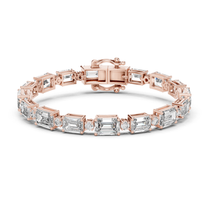Hailer Jewelry Women 9K Rose <b>Gold</b> VVS Moissanite Diamond Tennis <b>Bracelet</b> Moissanite <b>Bracelets</b> Et <b>Bracelets</b> - Product Image 1
