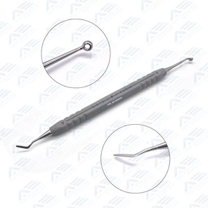Instruments dentaires, outils de moulage pour composites dentaires, instruments de remplissage, gris clair, 1 pièce, pointes en acier inoxydable - Product Image 4