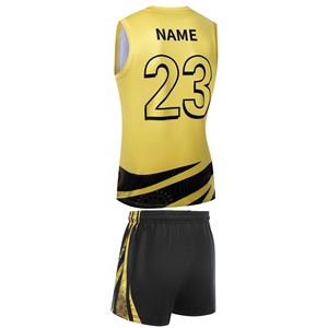 2025 New Hot Sale Unisex AFL Uniform Team Wear Digital Print 100% <b>Polyester</b> Breathable Quick Dry Plus Size Sets - Product Image 2