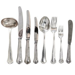 Juego de Cubiertos Metálicos con Acabado Espejo, Aptos para Lavavajillas, Cuchillo, Tenedor y Cuchara para Bodas, Catering y Restaurantes - Product Image 1