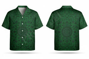 Camisa de Vestir de Manga Corta con Botones y Estampado Floral Elegante de Alta Calidad al por Mayor, Ropa Casual de Verano para la Playa y Fiestas - Product Image 3