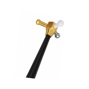 Martillo de tres cabezas 3 en 1, con cabezas abovedadas de latón, nailon y acero, mango de madera natural, herramienta para joyería, 9 pulgadas, ZetomedPro - Product Image 4