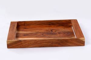 Bandeja de servicio de madera natural de calidad superior perfecta para decoración del hogar y uso funcional disponible para la venta desde la India - Product Image 6
