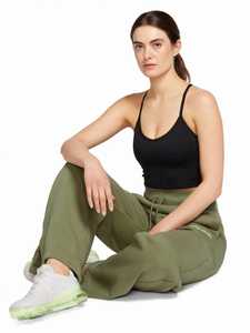 Pantalon de jogging décontracté en coton pour homme ONETEN APPAREL, vert olive, coupe large, taille haute avec cordon de serrage - Product Image 2
