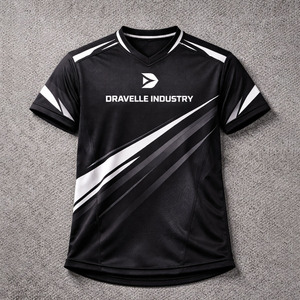 Camiseta de Esports Sublimada Personalizada OEM, Transpirable, Ecológica, de Secado Rápido, Unisex, de Poliéster, para Juegos, Ropa Deportiva Premium para Equipos, Dravelle - Product Image 1